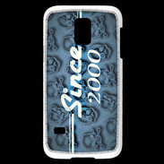 Coque Samsung Galaxy S5 Mini Since crane bleu 2000