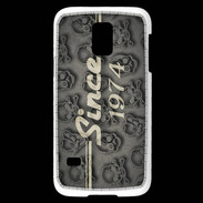 Coque Samsung Galaxy S5 Mini Since crane gris 1974