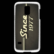 Coque Samsung Galaxy S5 Mini Since 1977 gris