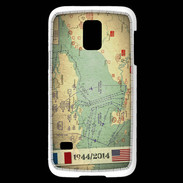 Coque Samsung Galaxy S5 Mini Débarquement Normandie Carte ZG
