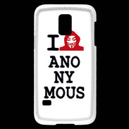 Coque Samsung Galaxy S5 Mini I love anonymous