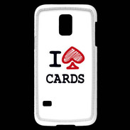 Coque Samsung Galaxy S5 Mini I love Cards spade