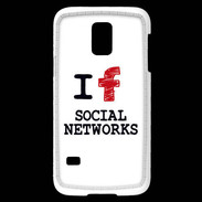 Coque Samsung Galaxy S5 Mini I love Social Net