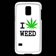 Coque Samsung Galaxy S5 Mini I love Weed