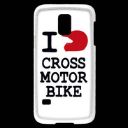Coque Samsung Galaxy S5 Mini i love Cross Motor