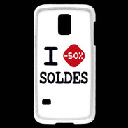 Coque Samsung Galaxy S5 Mini I love Soldes
