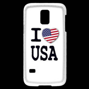 Coque Samsung Galaxy S5 Mini I love USA 2