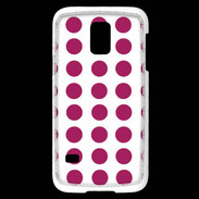 Coque Samsung Galaxy S5 Mini pois magenta