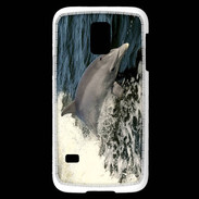 Coque Samsung Galaxy S5 Mini Coque Dauphin et vague