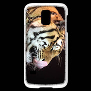 Coque Samsung Galaxy S5 Mini Portrait de tigre PB 2