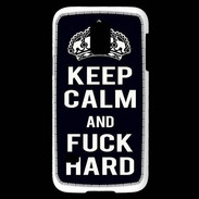 Coque Samsung Galaxy S5 Mini Keep Calm Fuck hard Noir