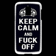 Coque Samsung Galaxy S5 Mini Keep Callm Fuck Off Noir
