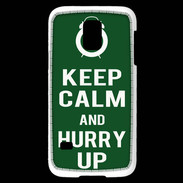 Coque Samsung Galaxy S5 Mini Keep Calm Hurry up Vert