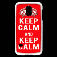 Coque Samsung Galaxy S5 Mini Keep Calm Rouge