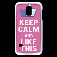 Coque Samsung Galaxy S5 Mini Keep Calm Like This Rose