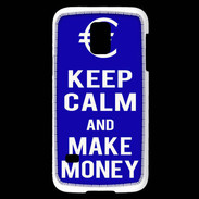 Coque Samsung Galaxy S5 Mini Keep Calm Make money Bleu