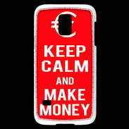 Coque Samsung Galaxy S5 Mini Keep Calm Make money Rouge