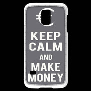 Coque Samsung Galaxy S5 Mini Keep Calm Make money Gris