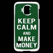 Coque Samsung Galaxy S5 Mini Keep Calm Make money Vert