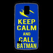 Coque Samsung Galaxy S5 Mini Keep Calm Batman Bleu