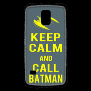 Coque Samsung Galaxy S5 Mini Keep Calm Call Batman Gris