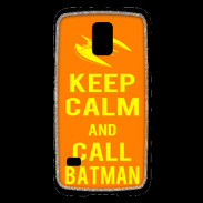 Coque Samsung Galaxy S5 Mini Keep Calm Call Batman Orange