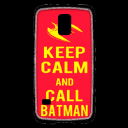 Coque Samsung Galaxy S5 Mini Keep Calm Call Batman Rouge