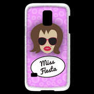 Coque Samsung Galaxy S5 Mini Miss Fiesta Chatain