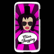 Coque Samsung Galaxy S5 Mini Miss Shopping Brune
