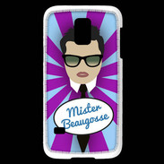 Coque Samsung Galaxy S5 Mini Mister Beau gosse Brun