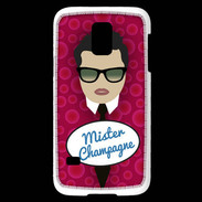 Coque Samsung Galaxy S5 Mini Mister Champagne Brun