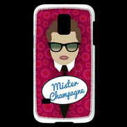 Coque Samsung Galaxy S5 Mini Mister Champagne Chatain