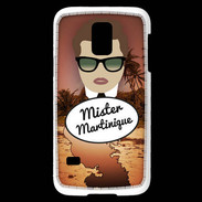 Coque Samsung Galaxy S5 Mini Mister Martinique Chatain