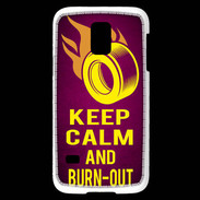Coque Samsung Galaxy S5 Mini Keep Calm and Burn Out Rose
