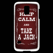 Coque Samsung Galaxy S5 Mini Keep Calm and Take Jack Rouge