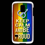 Coque Samsung Galaxy S5 Mini Keep Calm and Be Proud mens Gay