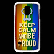 Coque Samsung Galaxy S5 Mini Keep Calm and Be proud Women Gay