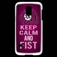 Coque Samsung Galaxy S5 Mini Keep Calm and Fist Rose