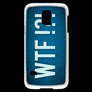 Coque Samsung Galaxy S5 Mini WTF bleu ZG