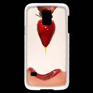 Coque Samsung Galaxy S5 Mini Plaisir et fraise PR20