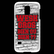 Coque Samsung Galaxy S5 Mini Wesh Gros Rouge