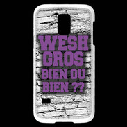 Coque Samsung Galaxy S5 Mini Wesh Gros Violet