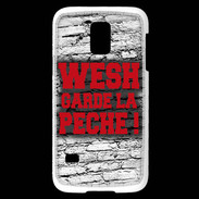 Coque Samsung Galaxy S5 Mini Wesh garde la pèche Rouge