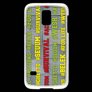 Coque Samsung Galaxy S5 Mini Wesh Vert Jaune