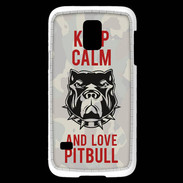 Coque Samsung Galaxy S5 Mini Keep calm pitbull 2 ZG