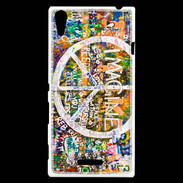 Coque Sony Xperia T3 Symbole de la paix Imagine