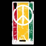Coque Sony Xperia T3 Rasta Peace and Love 15
