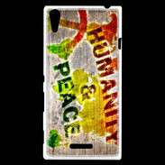 Coque Sony Xperia T3 Humanité et paix