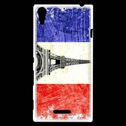 Coque Sony Xperia T3 Drapeau français vintage 2