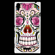 Coque Sony Xperia T3 Tête de mort design et coloré